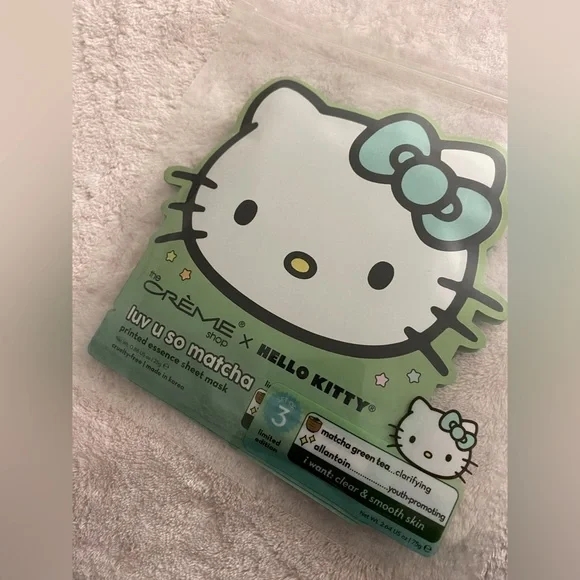Hello Kitty Matcha Face Mask - Picture 1 of 2